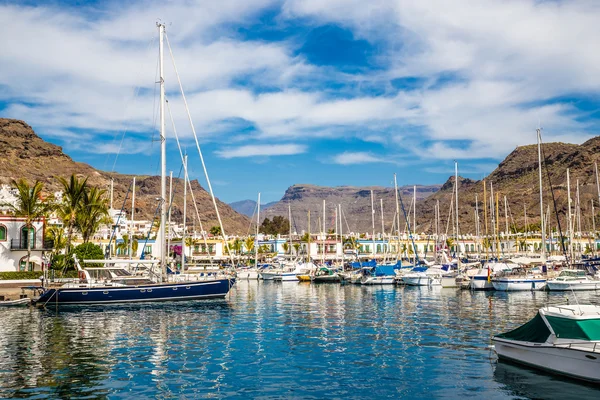 Porto em Puerto de Mogan, Gran Canaria, Espanha — Fotografia de Stock