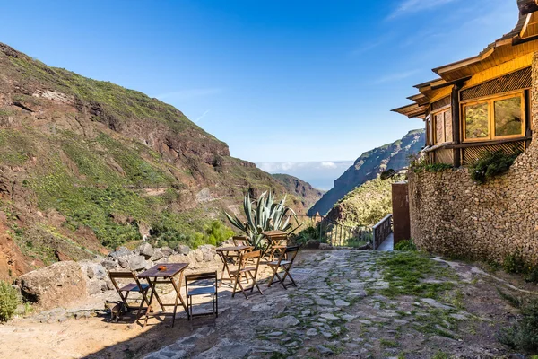 Dom w Barranco de Guayadeque-Gran Canaria, Hiszpania — Zdjęcie stockowe