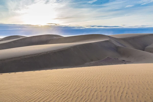 Duny Maspalomas-Gran Canaria, Kanárské ostrovy, Španělsko — Stock fotografie