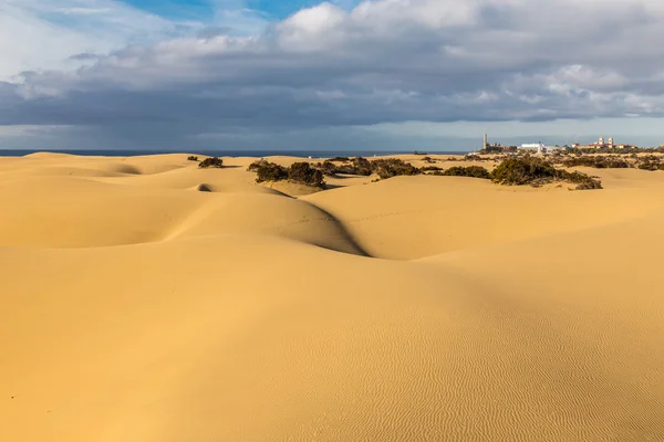 Maspalomas duinen-Gran Canaria, Canarische eilanden, Spanje — Stockfoto