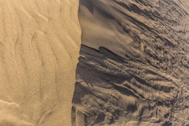 Kum tepeleri-Kanarya Adaları, İspanya'nın soyut detay