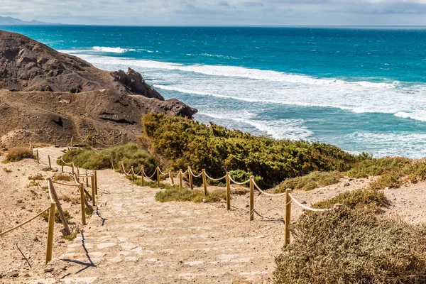 La Pared Beach-Fuerteventura, Wyspy Kanaryjskie, Hiszpania — Zdjęcie stockowe