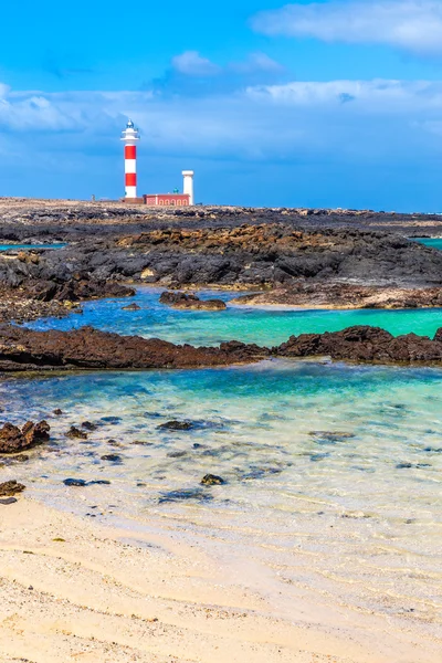 Toston latarnia morska - El Cotillo, Fuerteventura, Hiszpania — Zdjęcie stockowe