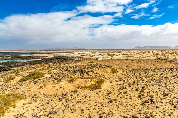 Rocky Coastline - El Cotillo, Fuerteventura, Espanha — Fotografia de Stock