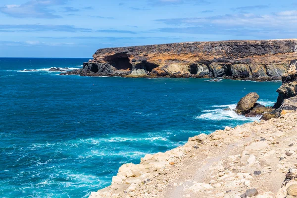 Black Bay (Caleta Negra) -Ajuy, Fuerteventura, Espanha — Fotografia de Stock