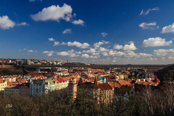 Nusle Bridge From Vysehrad-Prague,Czech Republic — Stock Photo, Image