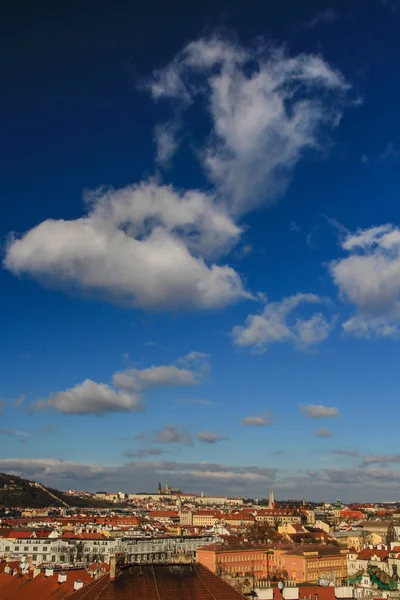 Prague Castle From Vysehrad-Prague,Czech Republic — Stock Photo, Image