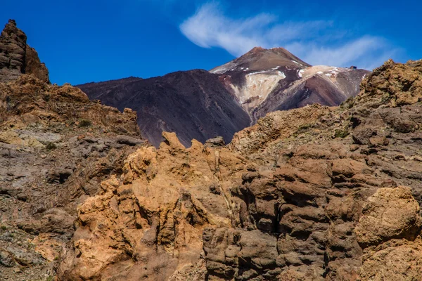 El Teide Volcano and Lava Formation-Tenerife,Spain — Stock Photo, Image