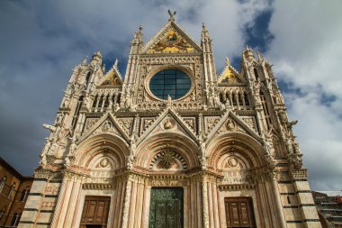 Siena katedral ön - Siena, Toskana, İtalya