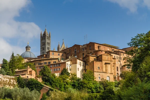 Veduta di Vecchi Edifici a Siena-Siena, Toscana, Italia — Foto Stock