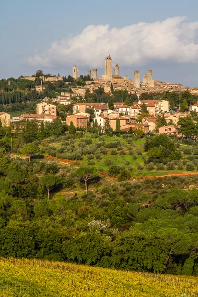 City Line di San Gimignano-San Gimignano, Italia — Foto Stock