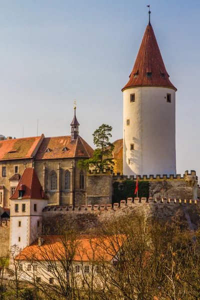 Torre de Krivoklat castillo-República Checa, Europa —  Fotos de Stock