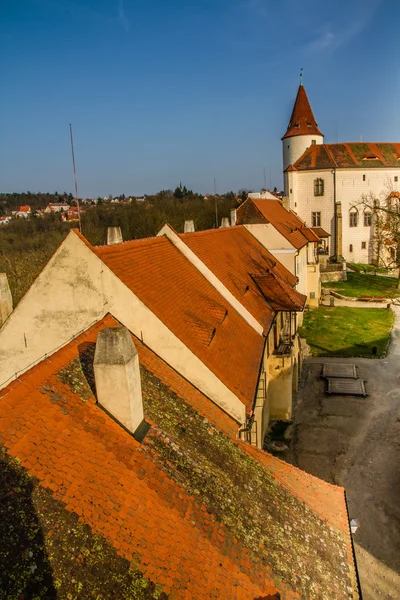 Roofs of Krivoklat castle-Czech republic,Europe — Stock Photo, Image