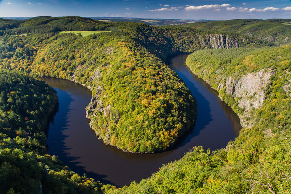 Meander of Vltava River  - Teletin, Czech Republic
