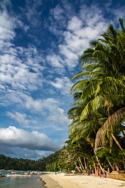 Empty Port Barton Beach, Palawan, Philippines — Stock Photo, Image