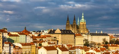 St.Vitus Katedrali ve Prag Kalesi-Çek Cumhuriyeti.