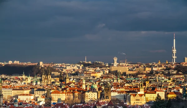 Vista do centro da cidade de Praque República Checa — Fotografia de Stock