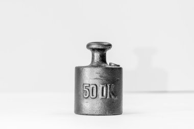 Vintage yarım Kilogram demir kalibrasyon ağırlığı
