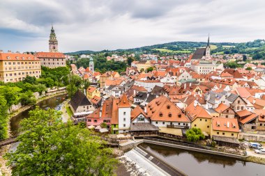 Görünümünü şehir merkezi-Cesky Krumlov, Çek Cumhuriyeti
