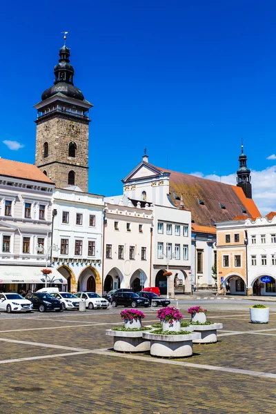 Hauptplatz in ceske budejovice-tschechische Republik — Stockfoto