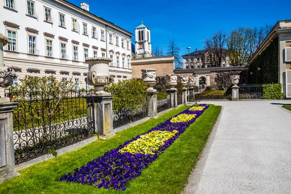 Mirabell palace and St.Andrew's Church-Salzburg — Stock Photo, Image