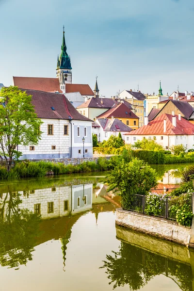 Kirchturm-jindrichuv hradec, Tschechische Republik — Stockfoto