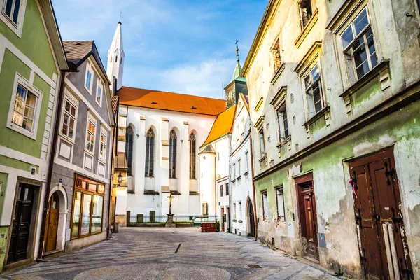 Kirche der Jungfrau Maria-Jindrichuv hradec, Böhmen — Stockfoto