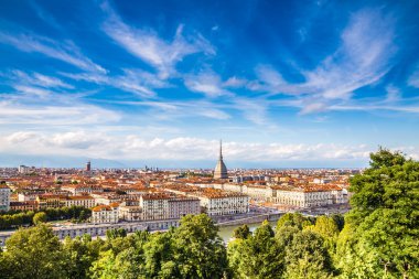 Görünüm Turin şehir merkezi-Torino, İtalya