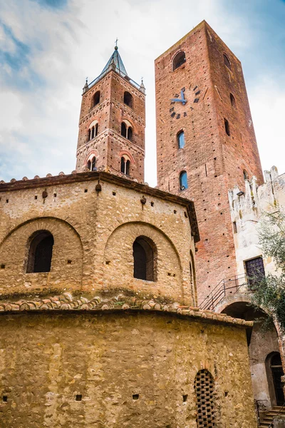 Towers of Albenga Cathedral-Savona,Liguria,Italy — Stock Photo, Image