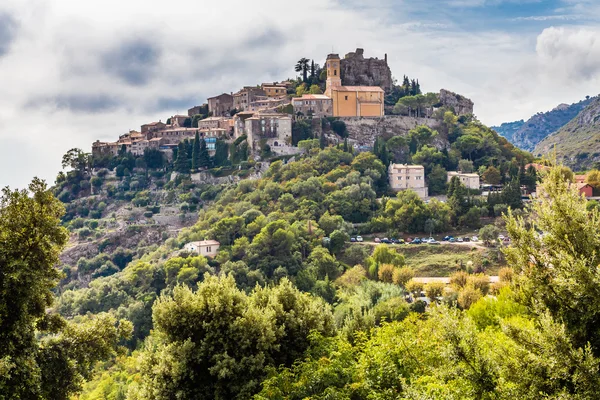 Pueblo medieval de Eze Situado en la colina-Francia — Foto de Stock