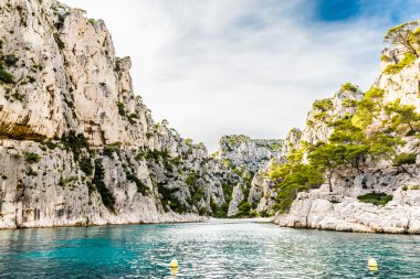 Calanque - korunaklı giriş Cassis, Fransa