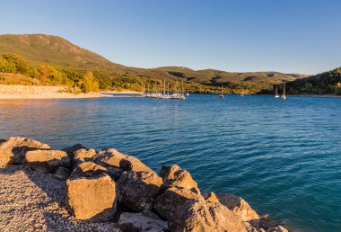 Lakeside, Sainte Croix du Verdon günbatımı sırasında
