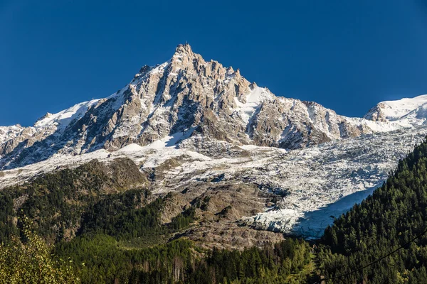 La cara norte de Aiguille du Midi-Chamonix, Francia — Foto de Stock