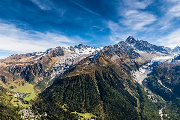 Aiguille Verte, Chardonnet And Glaciers-France — Stockfoto