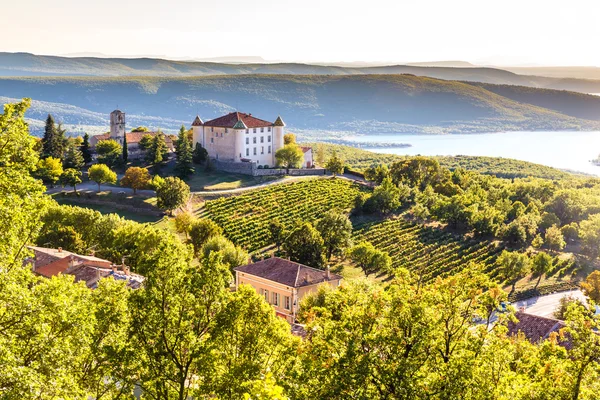 Aiguines, Chateau And Sainte Croix Lake-France