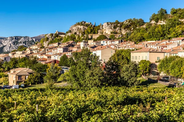 Aiguines Village-Alpes de Haute Provence, Prancis — Stok Foto