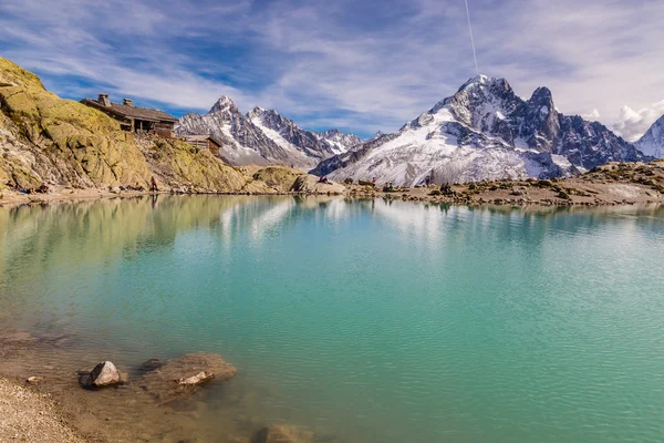 Lac Blanc Y Y Cordillera - Francia — Foto de Stock