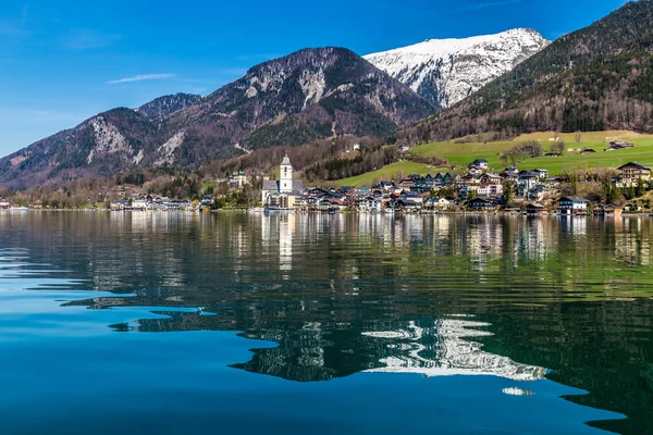 Wolfgang-tó Village, Grosser Hollkogel-Ausztria — Stock Fotó