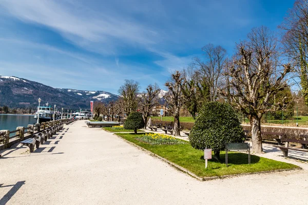 Paseo marítimo en St. Wolfgang Im Salzkammergut-Austria —  Fotos de Stock