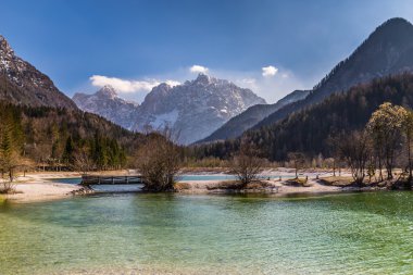 Jasna Gölü, dağ aralığı-Kranjska Gora, Slovenya