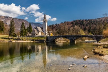 Kilise St. John Baptist Ribcev Laz, Slovenya