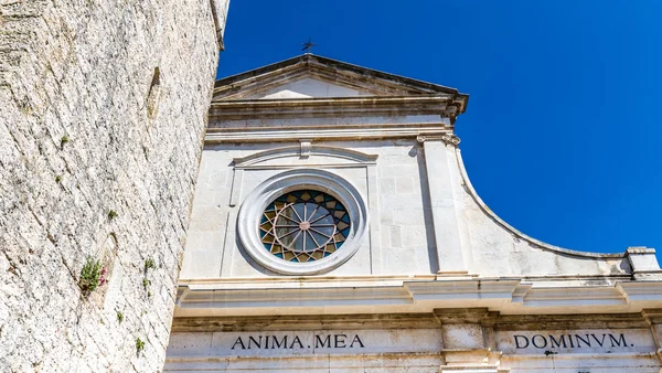 Detail der Pfarrkirche - Ballen, Istrien, Kroatien — Stockfoto