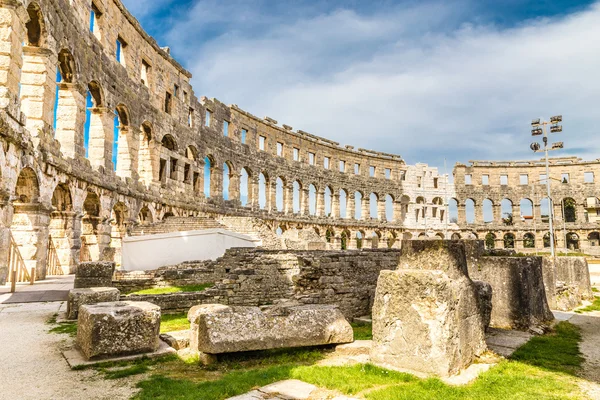 Anfiteatro Romano Pula Arena-Pula, Istria, Croacia —  Fotos de Stock