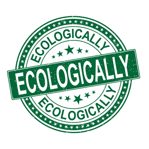 Ecologische gecertificeerde originele stempel. ECOLOGISCH Ontwerp Vector Badge Art. Kwaliteitsbadge. — Stockvector