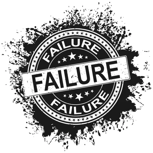 Grunge mot d'échec avec icône étoile rond tampon de joint en caoutchouc sur fond blanc — Image vectorielle
