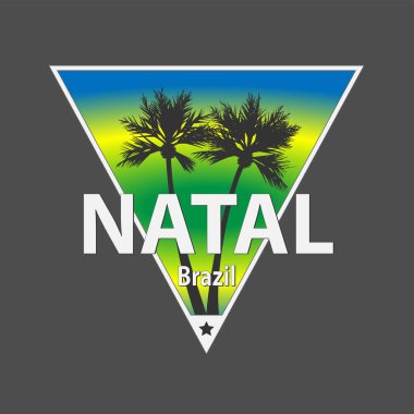Natal Brazil vektör illüstrasyon vektör tişört logosu tasarımı