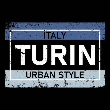 Turin harfleri orijinal stil. Baskı, reklam, kimlik için Avrupa kenti tipografik yazı tipi.