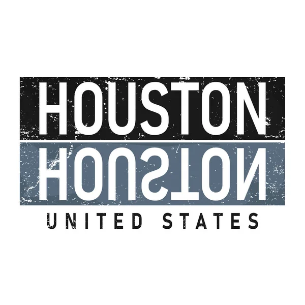 Grafisch T-shirt ontwerp Houston tekst - vector Typografisch ontwerp - shirt grafisch ontwerp — Stockvector