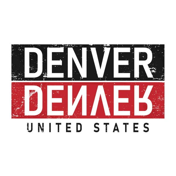 Denver, Colorado.vintage en typografie ontwerp in vector illustratie.kleding, kleding en andere toepassingen.Eps10 — Stockvector