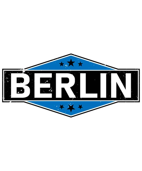 Berlin stad t-shirt element grafiskt t skjorta tryck vektor illustration design — Stock vektor